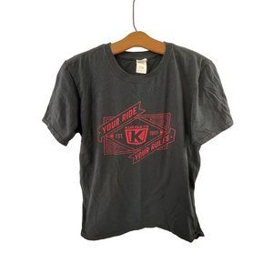 Kuryakyn Gildan Motorcycle T-Shirt Womens M Crewneck Short Sleeve Cotton Black